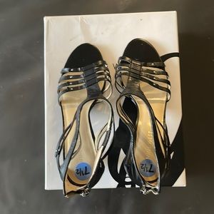 Nine West Black Strappy Sandals
